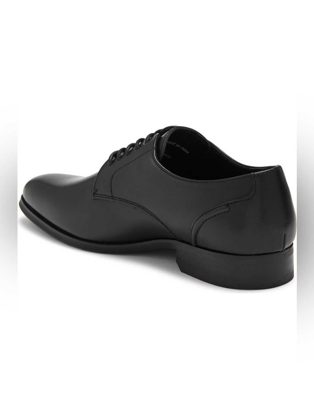 NWT Nordstrom Abound Cameron Plain Toe Derby Dress Shoe Black Men's Size 9 - Picture 3 of 8